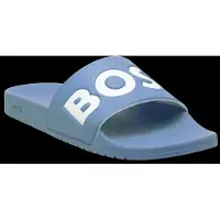 BOSS för män. 50536835 Tofflor Aryeh blå (44), Karta, Ingen, Strandkläder, Turkos
