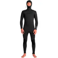 Quiksilver E Session 4/3 Mm Långärmad Våtdräkt Med Huva Och Dragkedja På Bröstet