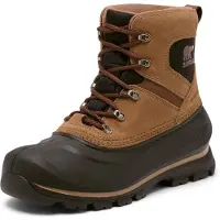 Sorel - Buxton Lace Boot Wp M Delta Black för Unisex - Storlek 8,5 US - Brun