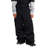 Quiksilver - Skidbyxor barn - Snow Down Cargo Youth Pant Black för Unisex - Barnstorlek 10 år - Svart