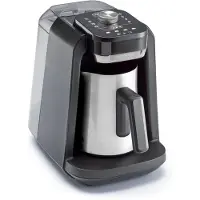 Arzum Okka ESPRESSOKANNE mit MILCHAUFSCHÄUMER und WASSERTANK Kaffebryggare Krom Kapacitet Koppar=5 med mjölkskummare