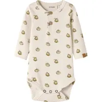 Name it Lil' Atelier Body l/ä - NbmGayo - Turtledove/Pumpkin - - 56 - Body L/Ä