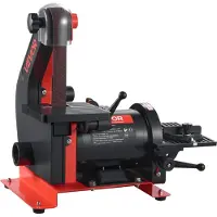 Vevor 125 mm skivslip och 25 mm x 762 mm bandslip, 250 W bänkskivslipkombination med 0–45° justerbart arbetsbord och dammuppsamlingsport för träbearbetning, möbelrenovering, gör-det-själv-pyssel