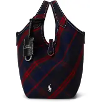 Ralph Lauren Handväska marinblå / röd / mörkröd / svart
