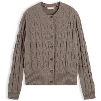 Tommy Hilfiger Pure Wool Cable Knit Slim Cardigan