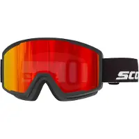 SCOTT - Skidglasögon - Trace Pro Compact Black Red Chrome S3 för UnisexSilikon - Svart