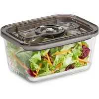 Caso glas vakuumbeholder med plastlock VacuBoxx Eco* L transparent
