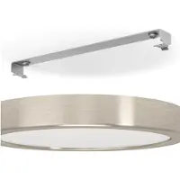 Eglo LED taklampa Fueva 5, Aluminium / grå / zink, Vardagsrum / matsal, Metall, Modern, LED-taklampa