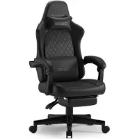 Sense7 DEVON PU-fåtölj svart