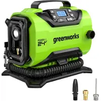 Greenworks Batteri luftkompressor G24IN; 24 V (utan batteri och laddare)