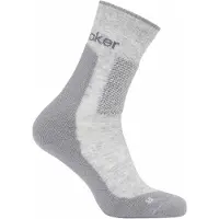 Icebreaker - Vandringskläder - M Merino Hike+ Medium Crew Blizzard Heather Alloy för UnisexUll - Storlek 42-44 - Grå