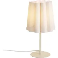 QAZQA Japandi bordslampa beige med tygskärm 35 cm - Jenni