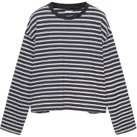 Pull&Bear T-shirt marinblå / vit