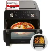 Panasonic NF-BC1000KXE Air Fryer med dubbelkorg och Flex-låda 9.6 l 2450 W Non-stick-beläggning, BPA-fri, Brottsäker, med aktiv ventilation, med ångfunktion,