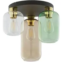TK Lighting Taklampa Marco Green , dimbar, Genomskinlig / transpare, Vardagsrum / matsal, Glas, Modern, Taklampa