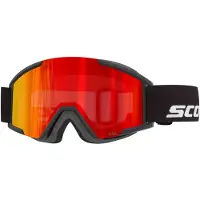 SCOTT - Skidglasögon - Shield Pro Junior Black Red Chrome S3 för UnisexSilikon - Svart