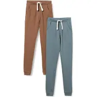 Minymo Sweatpants - 2-pack - Kola/Aquagrön - - 8 år (128) - Sweatpants