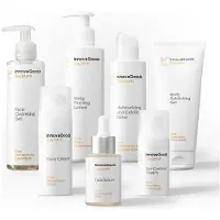 InnovaGoods Kosmetikasett - - Ansikts- och Kroppsrutin - Veganskt - Naturliga ingredienser - 7 produkter vit