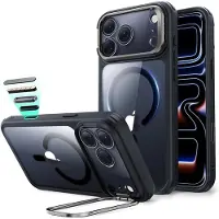 ESR iPhone 18 Pro/17 Pro Classic Hybrid stativ MagSafe skal – Svart / Transparent