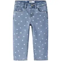 Name it Jeans 'NMFBella' blå denim / ljusblå / citron / lila