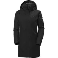 Helly Hansen Aden Long Insulated Regnkappa, Dam, Svart