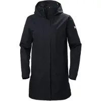 Helly Hansen Aden Long Insulated Regnkappa, Dam, Mörkblå