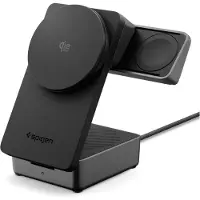 Spigen Essential Qi2.2 hopfällbar 3-i-1 magnetisk trådlös laddare - 25W - svart