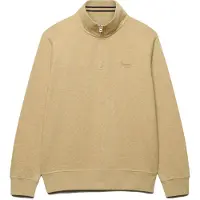 Superdry för män. M2014700A Halvdragkedjetröja Essential Serif Logo Half beige (XL), Casual, Bomull