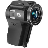 Semoic 8K Videokamera Videokamera Ultra 75MP Digital Kamera Vloggkamera WiFi 8X Optisk Vloggkamera IR Nattvision A