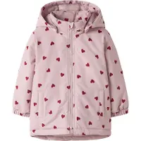 Name it Vinterjacka - Noos - NmfMaxi - Violet Ice/3 Heart - - 4 år (104) - Vinterjacka