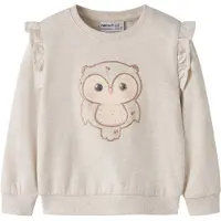 Name it Sweatshirt - NmfNilda - Peyote Melange - - 4 år (104) - Sweatshirt
