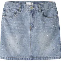Name it Kjol - NkfEmma - Light Blue Denim - - 10 år (140) - Kjol