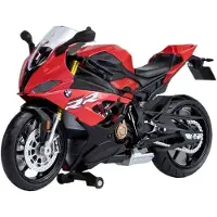 Fourall- Model Cars 1/12 BMW S1000RR 2021 Tryckgjuten Motorcykel Modell Leksaksfordon Samling Autobike Stötdämpare Terräng Autocykel Leksaker Bil röd