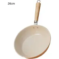 Household supplies MH Non-stick Wok Stekpanna Hemmabruk Biffpanna Pannkaka Stekt Induktionshäll Gasspis Speciell Kastrull Maifansten Nonstick Gryta beige