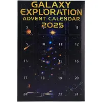 Konnwei 2025 Julkalender Överraskande 24 Dagar Nedräkning Rymd Planet Julkalender för Julklapp black