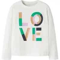 Name it T-shirt 'NKFORINDA' guld / grön / orkidé / vit