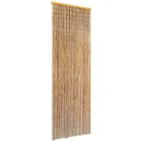 vidaXL Insektsdörrdraperi för husbil i bambu 56x185 cm