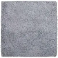 vidaXL Ryamatta med lång lugg NAVARRA silvergrå 200x200 cm polyester