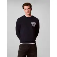 Calvin Klein Jeans Sweatshirt marinblå / vit