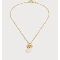 Juicy Couture Halsband 'Heritage' guld / pärlvit