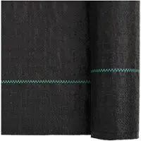 vidaXL Membran anti-ogräs svart 2x100 m PP, ogräsfilter, ogräskontrollmembran 4005196