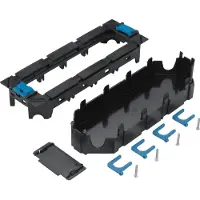Hager GTVR400, Svart, ABS synthetics, Polykarbonat, EN50085-2-2, 75 mm, 225 mm