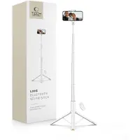 TechProtection Selfiepinne L09S med stativ - vit