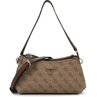 GUESS Axelremsväska 'NOELLE II 3 HWBG96 72730' mörkbeige