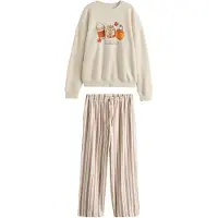 Next Pyjamas kräm / ecru / brun / orange