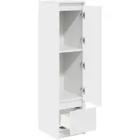 vidaXL Högskåp Vit 29,5 x 34 x 119,5 cm Spånskiva