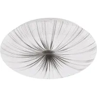 Eglo NIEVES LED taklampa i modern design vit med silverdekoration