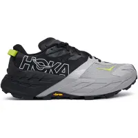 Hoka One One Speedgoat 7 Grey Black Trail Shoes AW26, Size EU 41 1/3