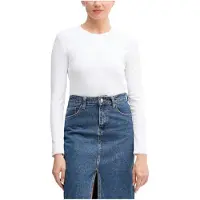 Calvin Klein Jeans Långärmade T-shirts A- LS MONOGRAM BABY TEE kvinnor - Vit - EU M