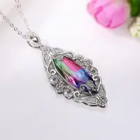 YIRAN Jewelry Huitan Vacker Damhalsband Med Utskuret Mönster Strålande Cz Jubileumsfest Damens Halsband Fin Gåva Trendigt Smycke 42cm 5cm